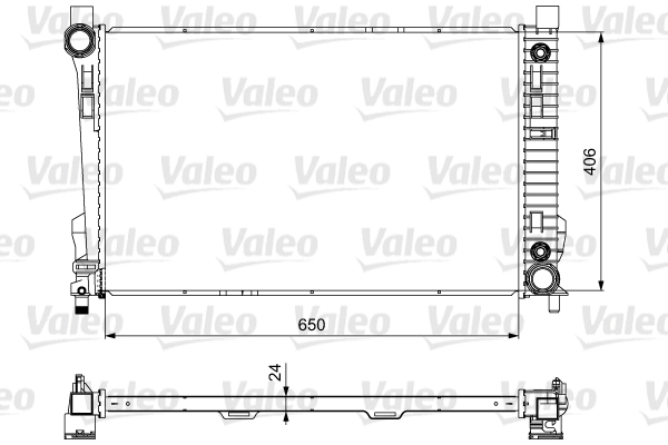 Радиатор охлаждение двигателя VALEO 732741