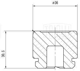 Поршень корпус скобы тормоза TRIALLI RCF 032009P