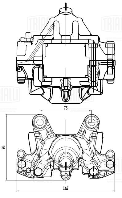 Тормозной суппорт TRIALLI CF 032008