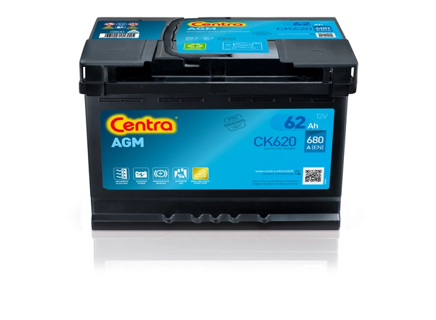 Стартерная аккумуляторная батарея centra agm CENTRA CK620