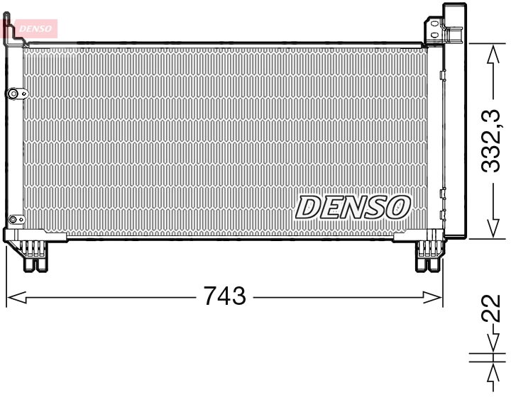 Конденсатор кондиционер DENSO DCN51014