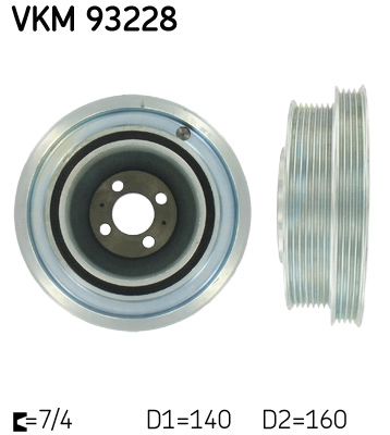 Ременный шкив коленчатый вал SKF VKM 93228