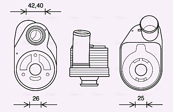 Масляный радиатор двигательное масло AVA QUALITY COOLING IV3136