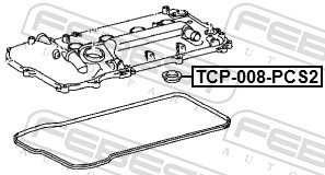 Уплотнительное кольцо шахта свечи FEBEST TCP-008-PCS2