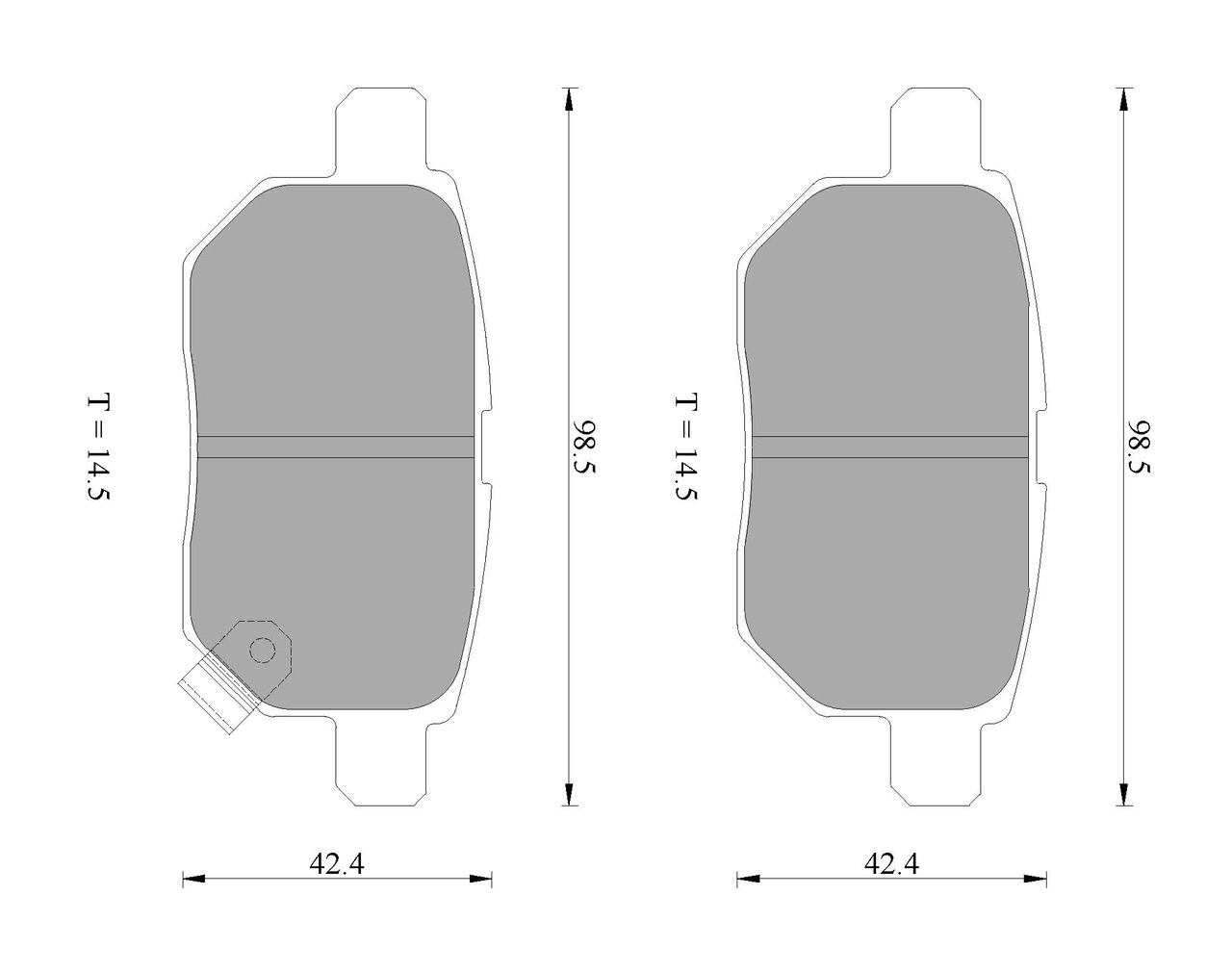 Комплект тормозных колодок дисковый тормоз BOSCH 0 986 AB2 269