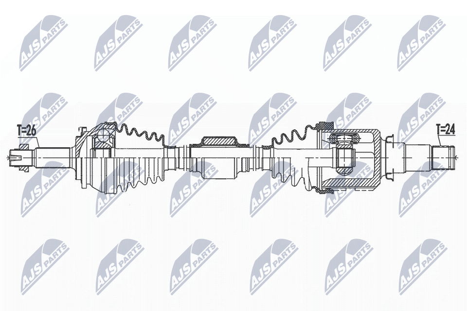 Приводной вал NTY NPW-TY-157