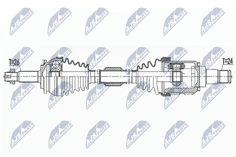 Приводной вал NTY NPW-TY-155