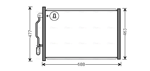 Конденсатор кондиционер AVA QUALITY COOLING MSA5605