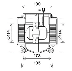 Вентилятор салона AVA QUALITY COOLING MS8669