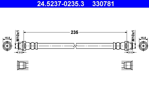 Тормозной шланг ATE 24.5237-0235.3