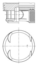 Поршень KOLBENSCHMIDT 41724600