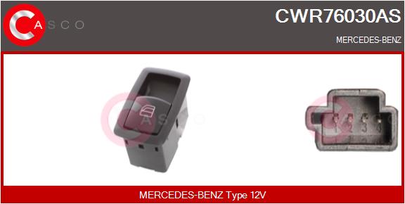 Выключатель стеклолодъемник brand new hq CASCO CWR76030AS