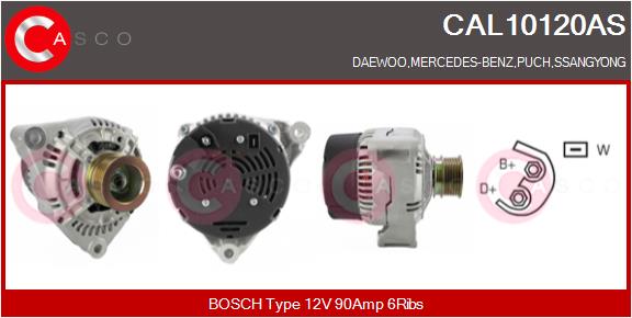 Генератор brand new hq CASCO CAL10120AS
