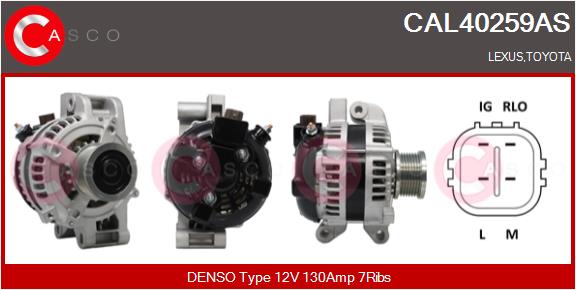 Генератор brand new hq CASCO CAL40259AS