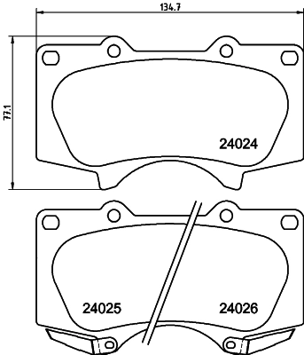 Комплект тормозных колодок дисковый тормоз HELLA/BEHR/PAGID 8DB 355 010-491