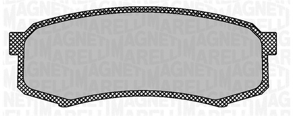 Комплект тормозных колодок дисковый тормоз MAGNETI MARELLI 363916060705