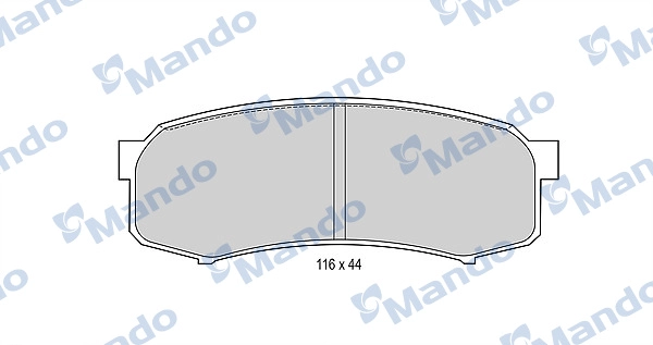 Комплект тормозных колодок дисковый тормоз MANDO MBF015845