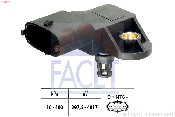 Датчик давления воздуха высотный корректор made in italy - oe equivalent FACET 10.3377