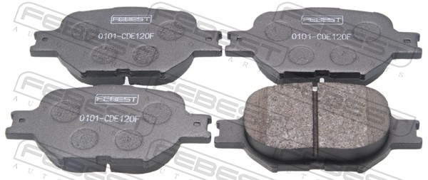 Комплект тормозных колодок дисковый тормоз FEBEST 0101-CDE120F