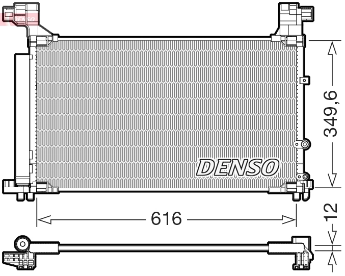 Конденсатор кондиционер DENSO DCN50132