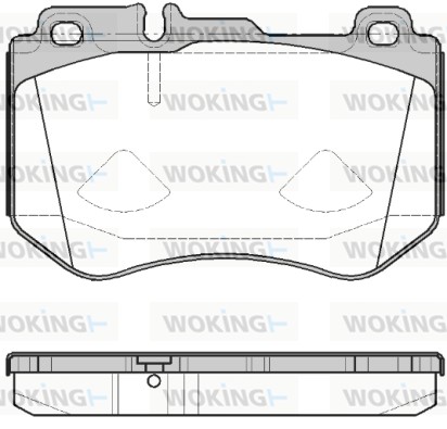 Комплект тормозных колодок дисковый тормоз WOKING P14913.00