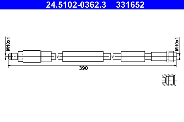 Тормозной шланг ATE 24.5102-0362.3