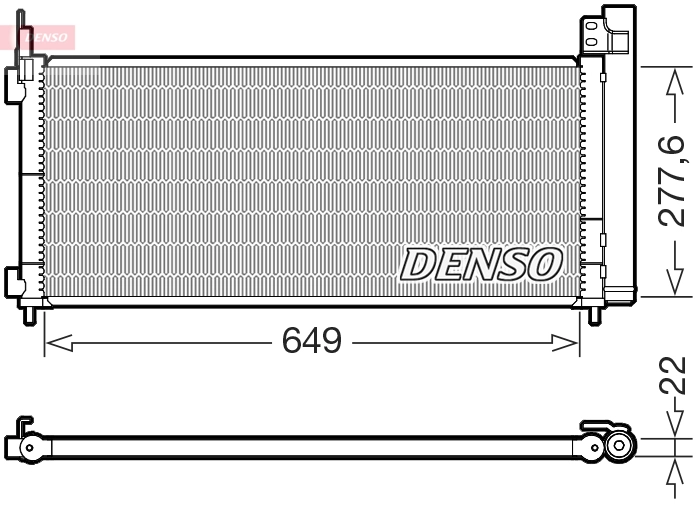 Конденсатор кондиционер DENSO DCN51021