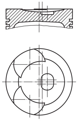 Поршень MAHLE/KNECHT 002 44 00