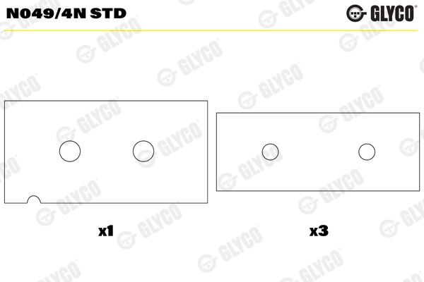 Подшипник распредвала GLYCO N049/4N STD