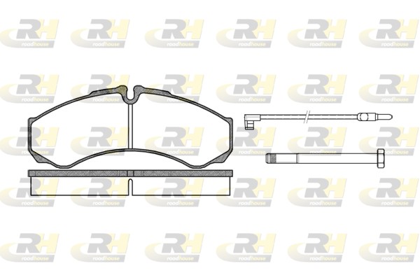 Комплект тормозных колодок дисковый тормоз ROADHOUSE 2651.02