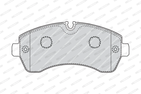 Комплект тормозных колодок дисковый тормоз premier eco friction FERODO FVR4470