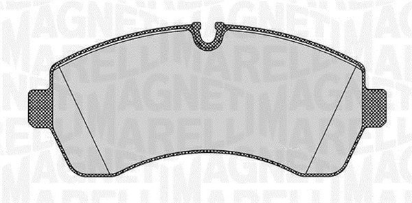 Комплект тормозных колодок дисковый тормоз MAGNETI MARELLI 363916060647