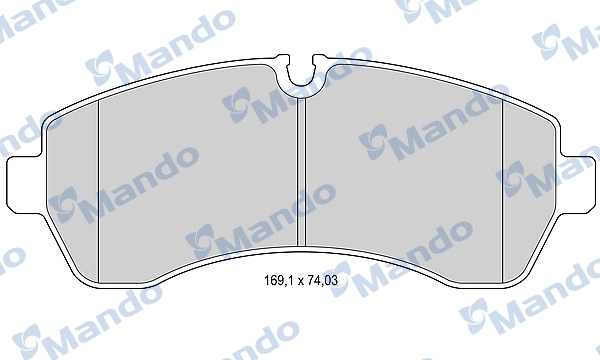 Комплект тормозных колодок дисковый тормоз MANDO MBF015031