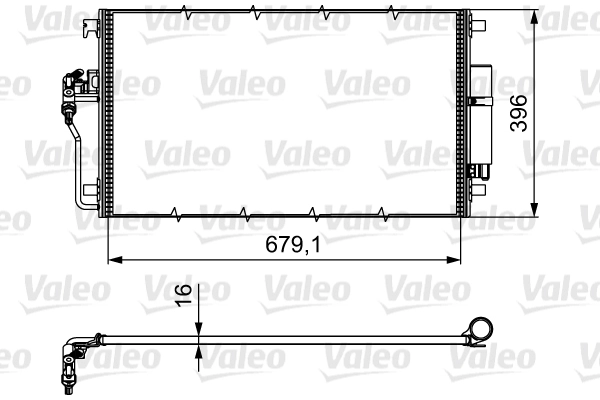 Конденсатор кондиционер VALEO 814374