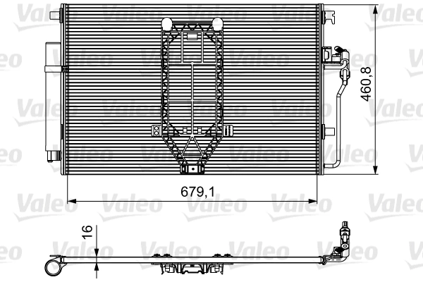 Конденсатор кондиционер VALEO 812502