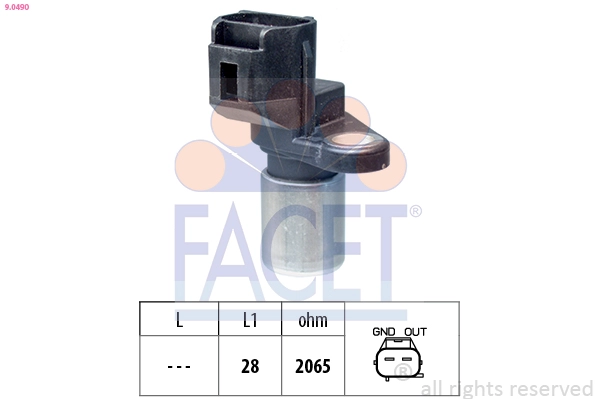 Датчик импульсов made in italy - oe equivalent FACET 9.0490