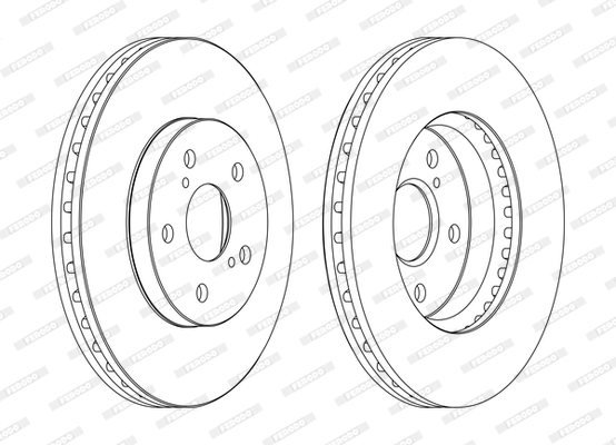 Тормозной диск premier FERODO DDF1446C