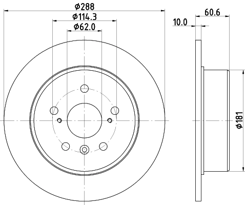 Тормозной диск NISSHINBO ND1005K