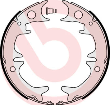 Комплект тормозных колодок стояночная тормозная система essential line BREMBO S 83 543