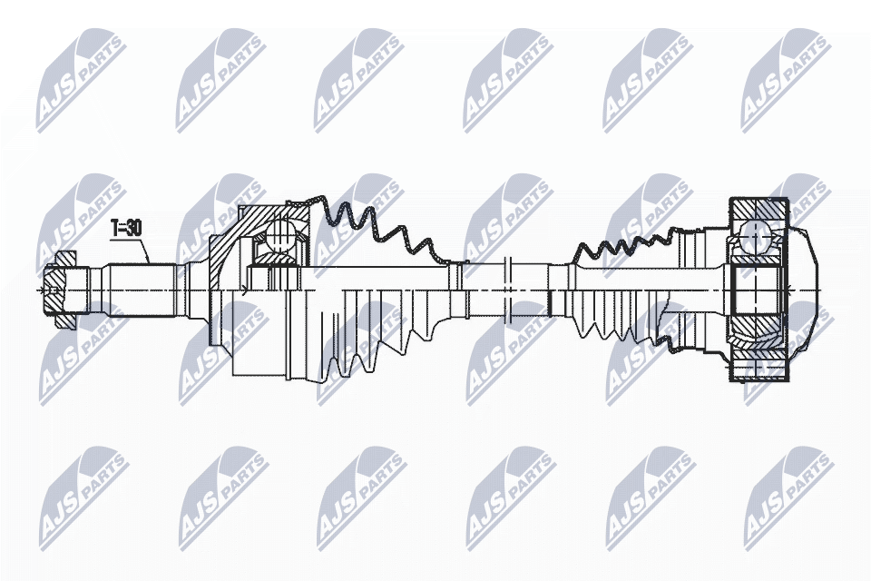 Приводной вал NTY NPW-ME-164