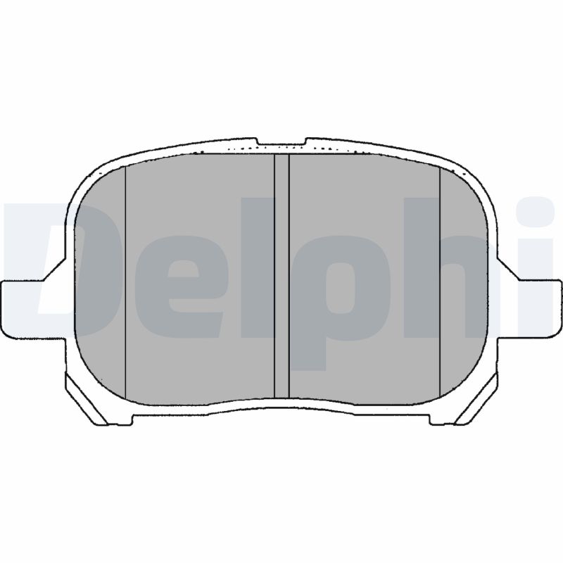 Комплект тормозных колодок дисковый тормоз DELPHI LP1144