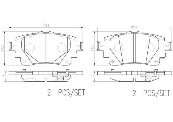 Комплект тормозных колодок дисковый тормоз prime line - ceramic BREMBO P83174N