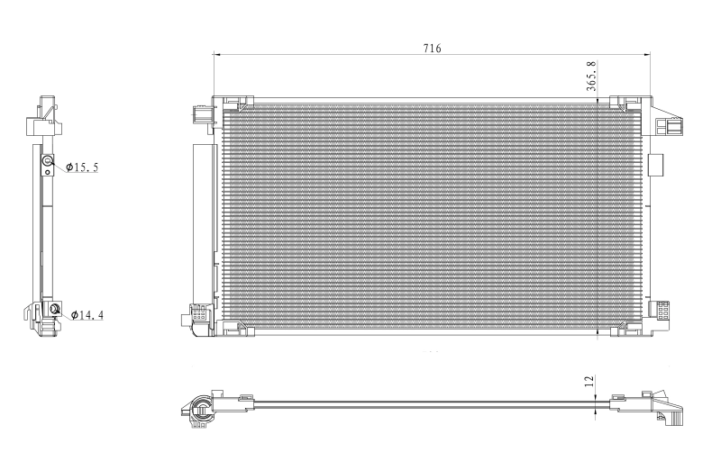 Конденсатор кондиционер easy fit NRF 350500