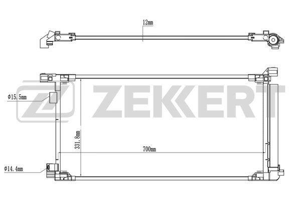 Конденсатор кондиционер ZEKKERT MK-3192
