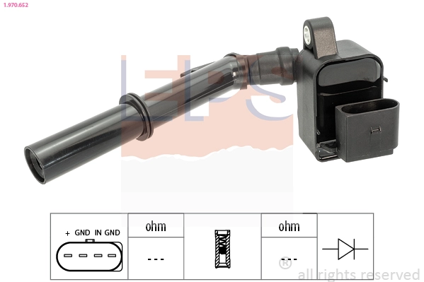Катушка зажигания made in italy - oe equivalent EPS 1.970.652