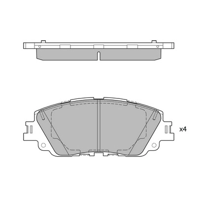 Комплект тормозных колодок дисковый тормоз HAGEN GP4275