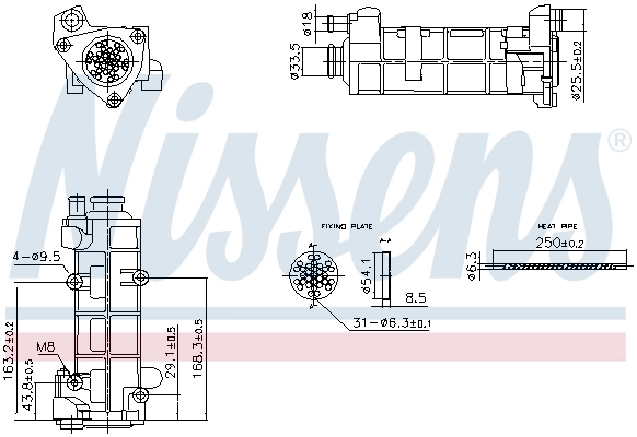 Радиатор рециркуляция ог NISSENS 989458