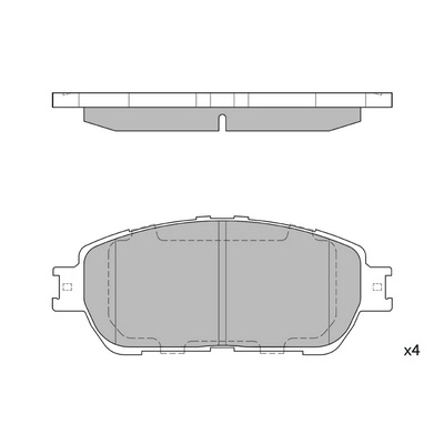 Комплект тормозных колодок дисковый тормоз HAGEN GP1372