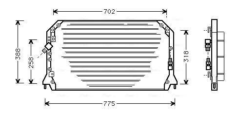 Конденсатор кондиционер AVA QUALITY COOLING TO5253