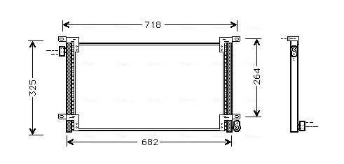 Конденсатор кондиционер AVA QUALITY COOLING IVA5044